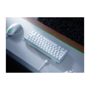 Tastierë Gaming Razer Huntsman Mini Mercury Edition / Red Switch / Wired / QWERTY / US Language – Bardhë 8