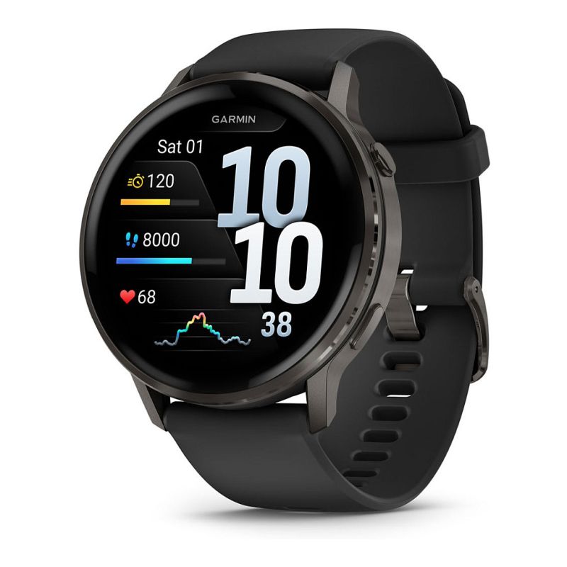 Orë e mençur Garmin Venu 4 45mm Silicone Band – Zezë