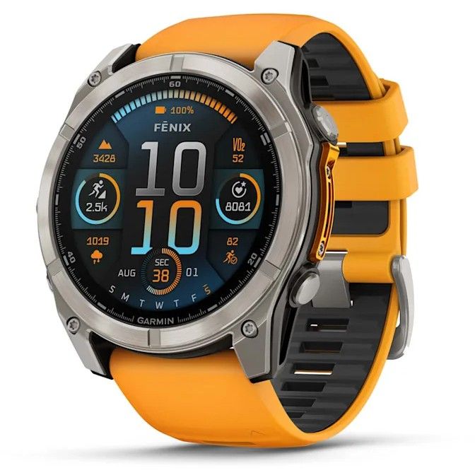 Orë e mençur Garmin Fenix 8 AMOLED Sapphire GPS Smartwatch 51mm – Grafit / Titanium