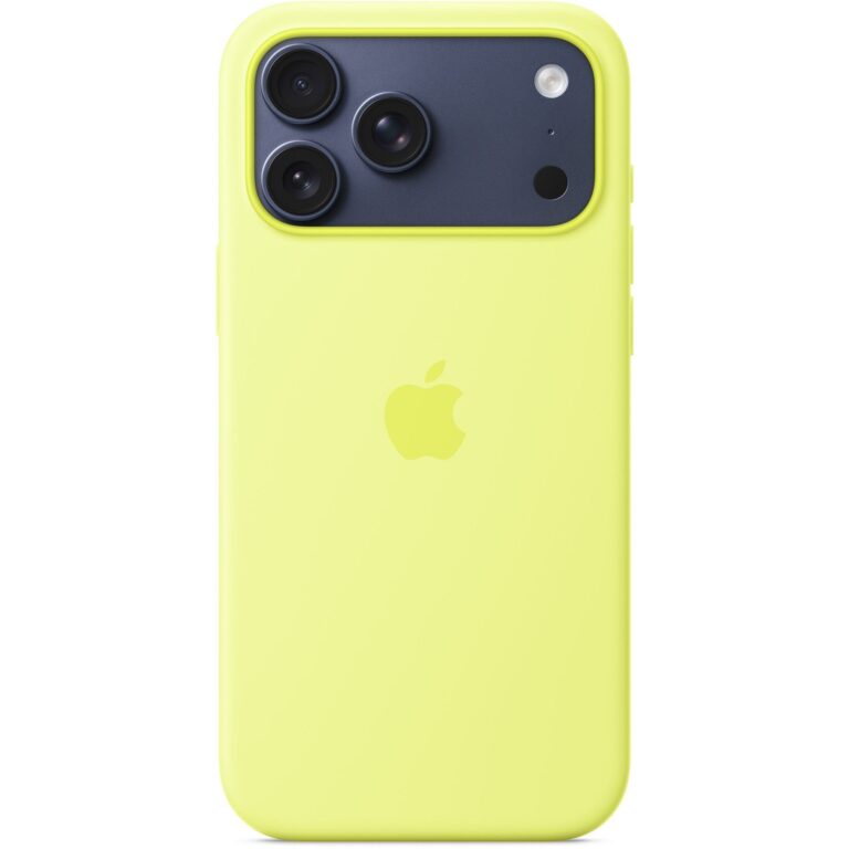 Aksesorë Apple Silicone Case with MagSafe for iPhone 17 Pro Max  – Neon Yellow