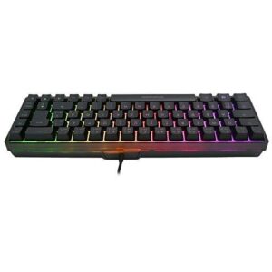 Tastierë Gaming Deltaco Gaming DK240 Mini USB Keyboard / RGB Backlight– Zezë