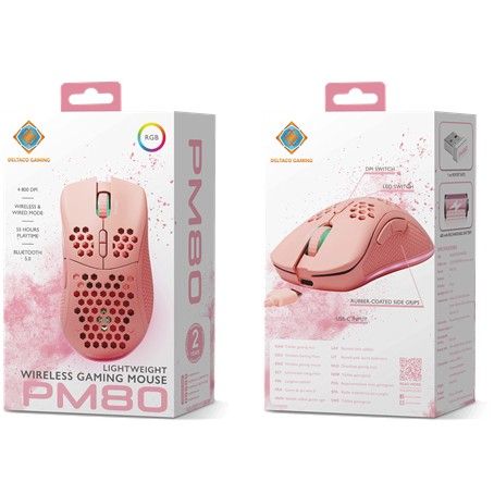 Maus Gaming / Deltaco / Wireless / RGB – Rozë