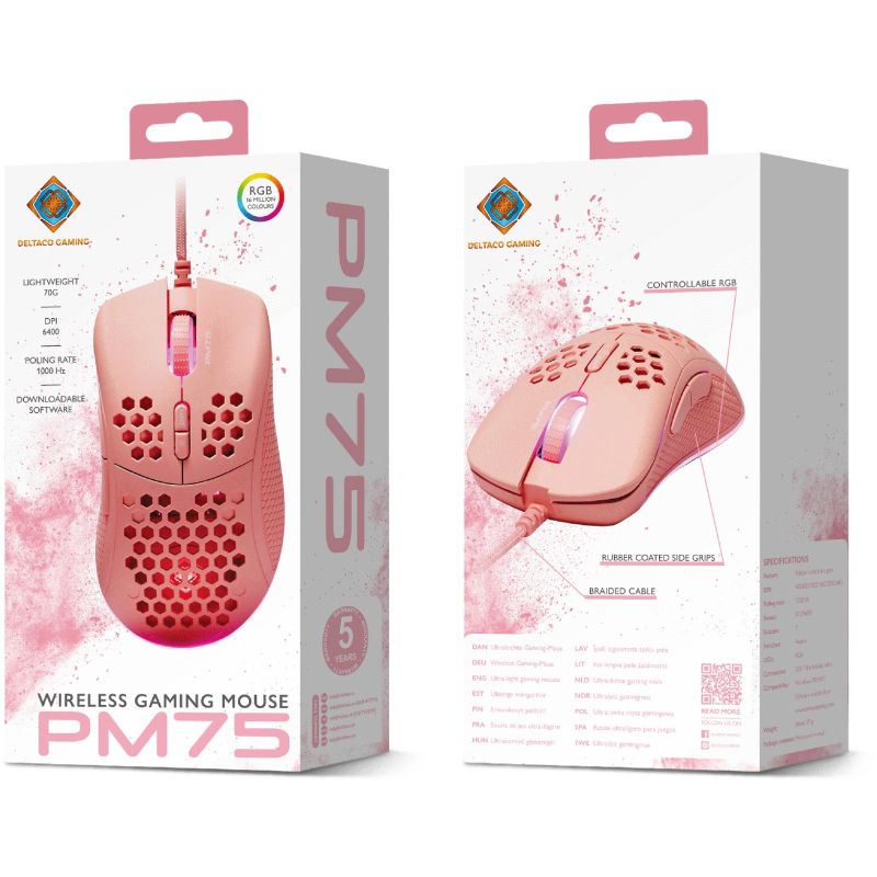 Maus Gaming / Deltaco / USB / RGB – Rozë
