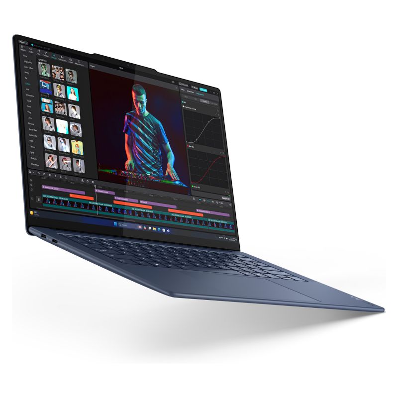 Laptop Lenovo Yoga 7 14Q8X9 / Qualcomm Snapdragon X1E-78-100 / 32GB LPDDR5x / 1TB / 14.5" 3K OLED / Qualcomm Adreno GPU / Touchscreen - Blu - Figura 3