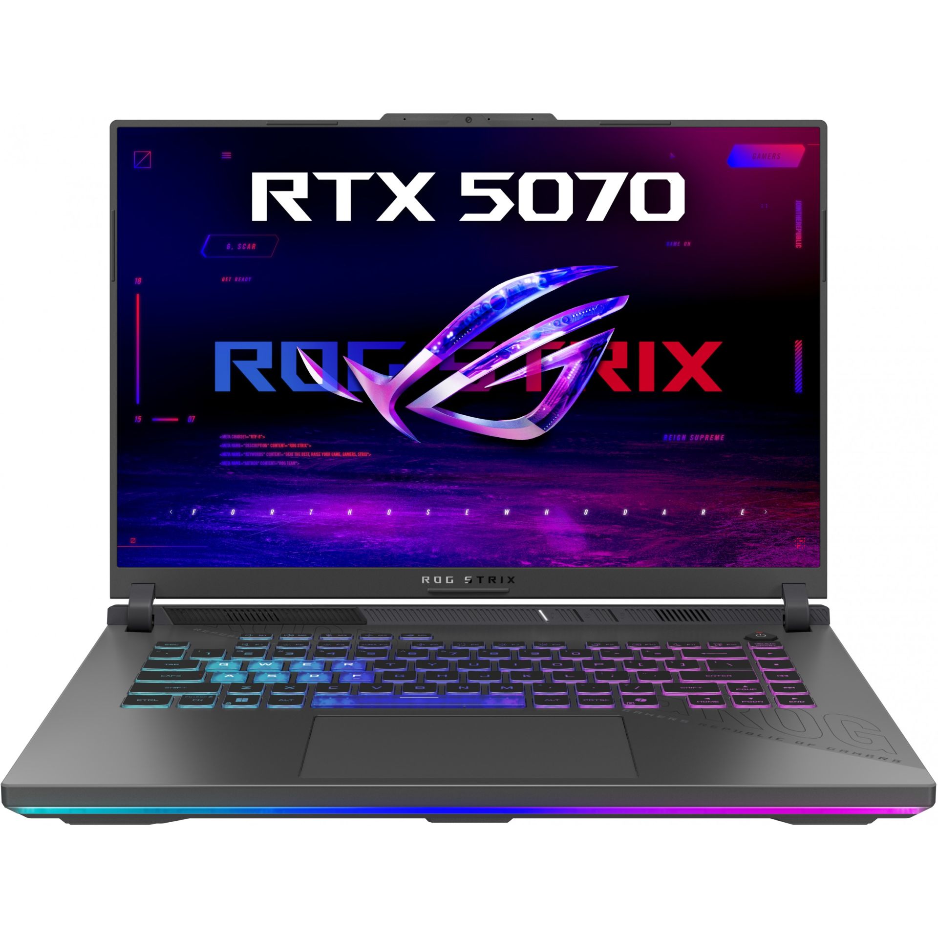 Laptop Gaming ASUS ROG Strix G16 G614FP-S5008W / Ryzen 9-9955HX / 32GB DDR5 / 1TB / 16" Full HD Touch / RTX 5070 8GB / Zezë - Figura 2