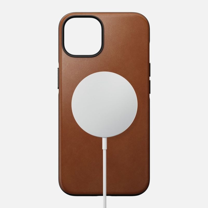 Aksesorë për telefon Nomad Modern Leather Case për iPhone 14 (English Tan)– Kafe e hapur - Figura 2