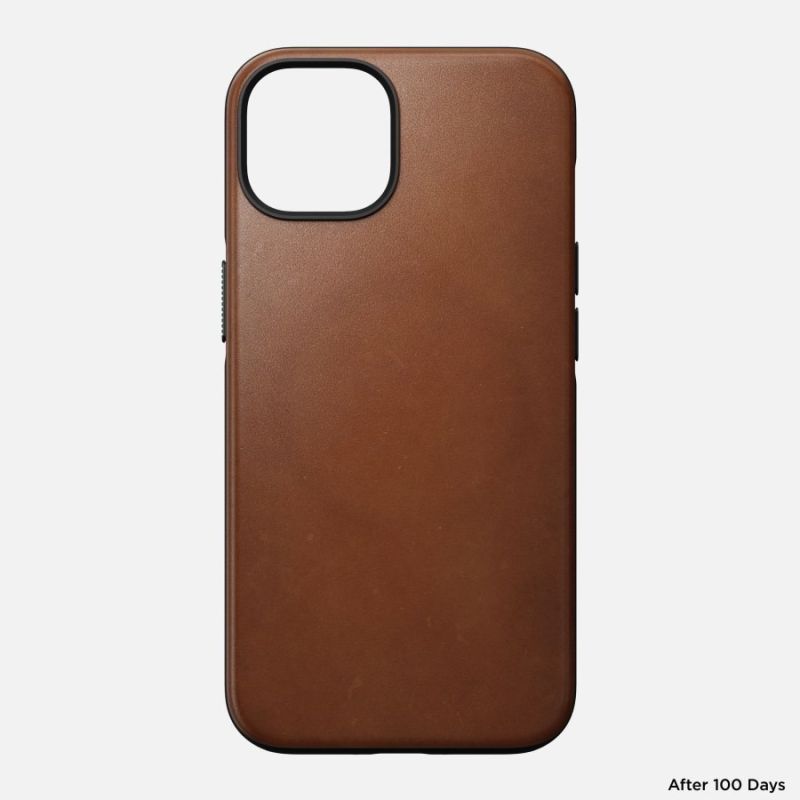 Aksesorë për telefon Nomad Modern Leather Case për iPhone 14 (English Tan)– Kafe e hapur - Figura 4
