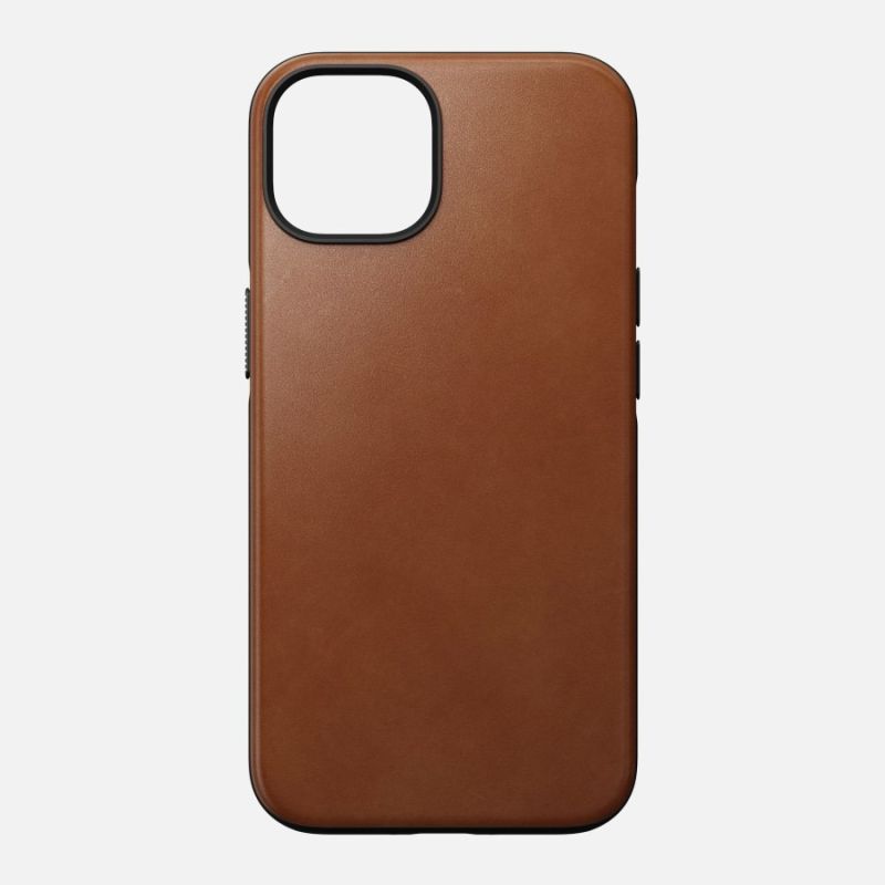 Aksesorë për telefon Nomad Modern Leather Case për iPhone 14 (English Tan)– Kafe e hapur