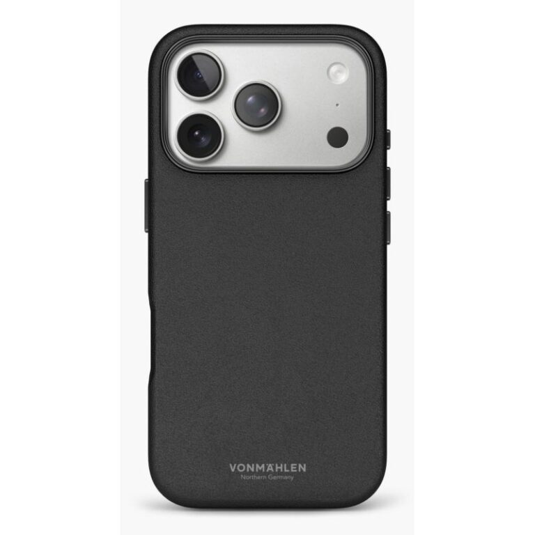 Aksesorë për telefon Vonmählen Like Leather Case për iPhone 17 Pro – Zezë