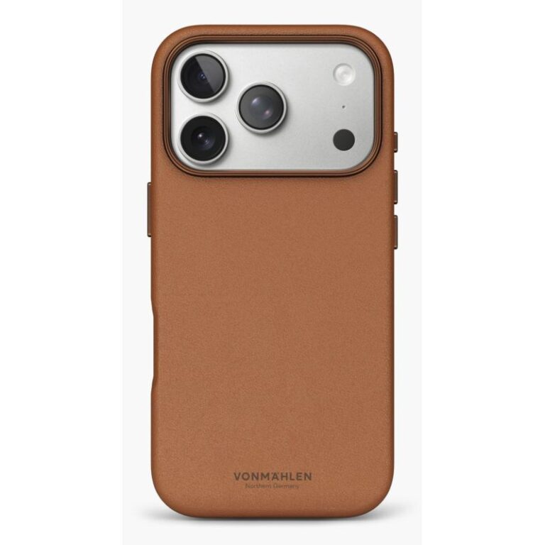 Aksesorë për telefon Vonmählen Like Leather Case për iPhone 17 Pro Max – Kafe