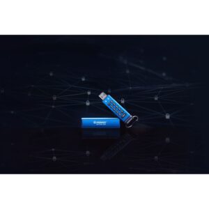 USB Flash Drive / Kingston / IronKey Keypad 200 / 128GB / Blu