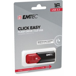 USB Flash Drive / Emtec / 16GB / USB 3.2 / Click Easy B110 / Kuqe