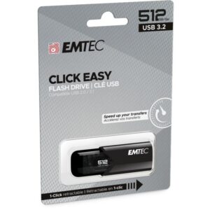 USB Flash Drive / Emtec / 512GB / USB 3.2 / Click Easy B110 / Zezë