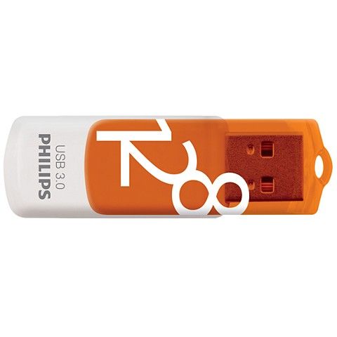 USB Flash Drive / Philips / 128GB / USB 3.0 / Vivid Edition / Portokalli