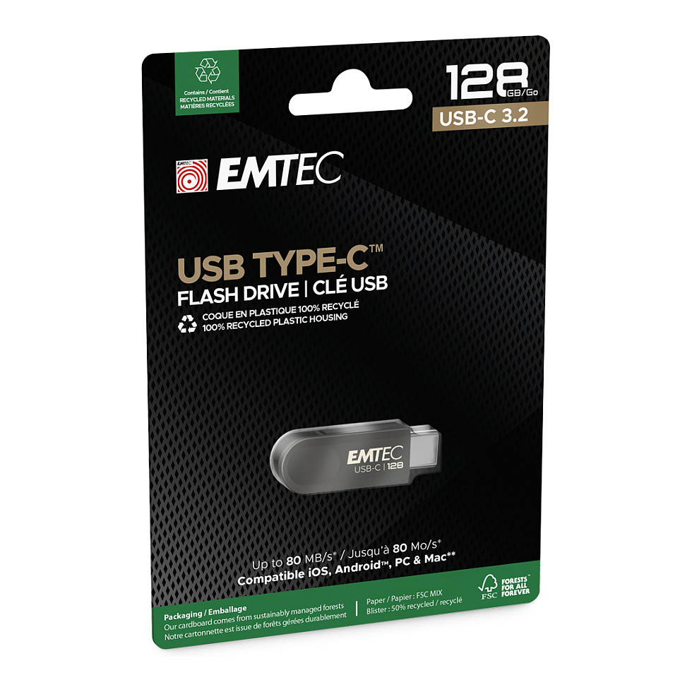 USB Flash Drive Emtec Single C280 / 128GB – Zezë - Figura 3