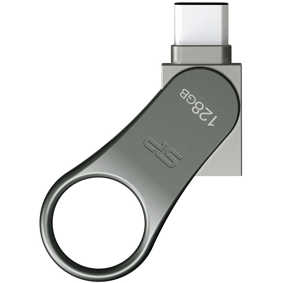 USB Flash Drive Silicon Power C80 128GB USB 3.0 Type-C Ready - Argjend - Figura 2