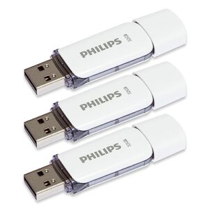 USB Flash Drive / Philips Snow Edition / 32 GB / USB 2.0 / 3-Pack - Gri