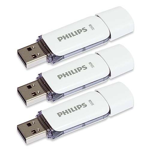 USB Flash Drive / Philips Snow Edition / 32 GB / USB 2.0 / 3-Pack - Gri