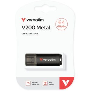 USB Flash Drive / Verbatim V200 Metal / 64 GB / USB 3.2 / r/w 80/200 MB/s / 30211