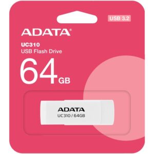 USB Flash / ADATA / UC310 / 64 GB / USB 3.2 / UC310-64G-RWH - Bardhë