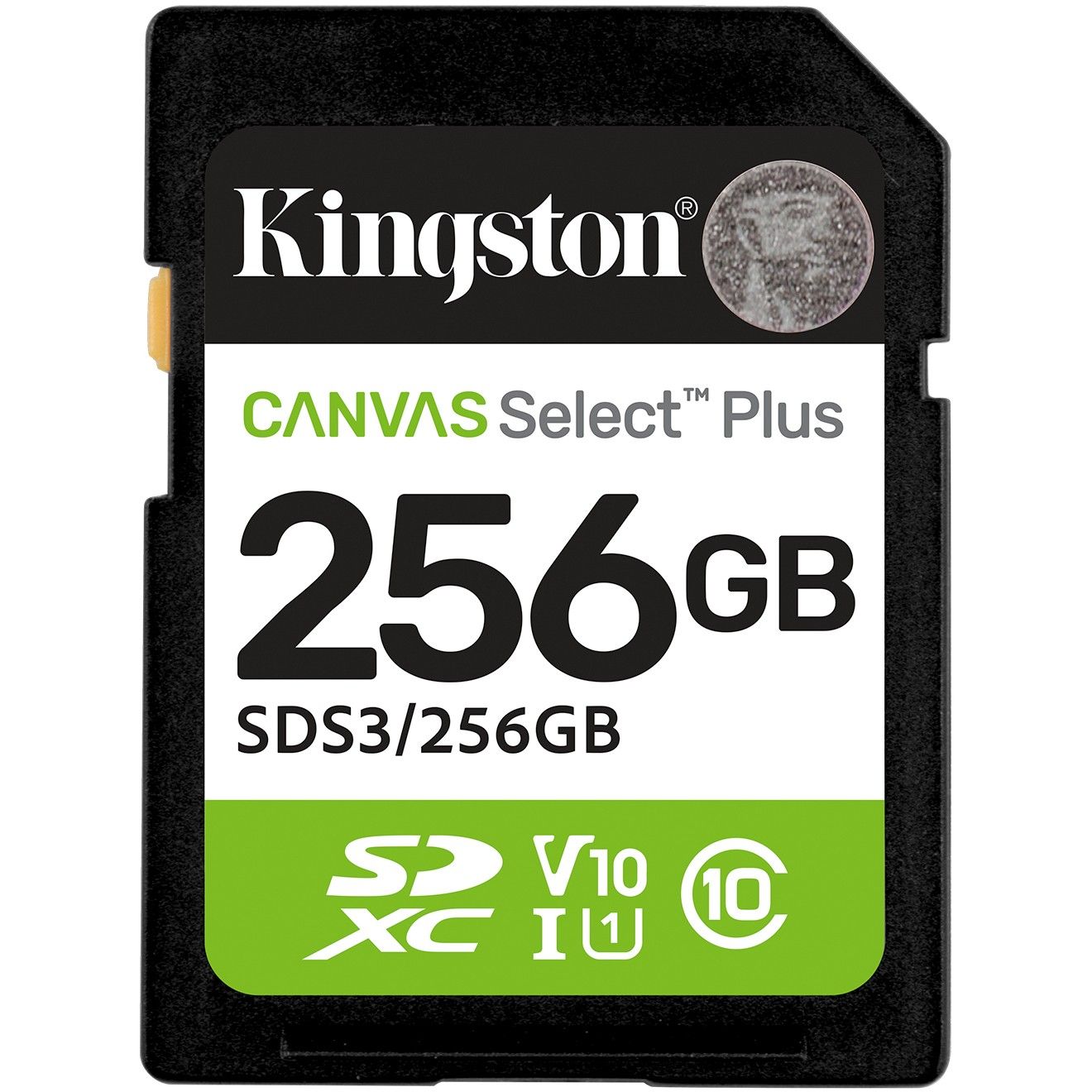 Kartë Memorie SD Kingston SDXC Canvas Select Plus Gen3 / 256GB / 150MB/s / Class 10 / UHS-I / U1 / V10
