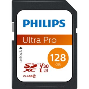 Kartë Memorie SD Philips 128GB SDXC Class 10 UHS-I U3 V30 A1