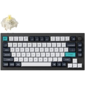 Tastierë Gaming  Keychron Q1 Max / German Layout / Gateron Jupiter Banana / RGB – Zezë / Shumëngjyrëshe