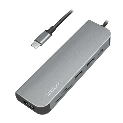 HUB USB‑C HDMI / PD / Card Reader / USB 3.2 Gen 1x1 / LogiLink