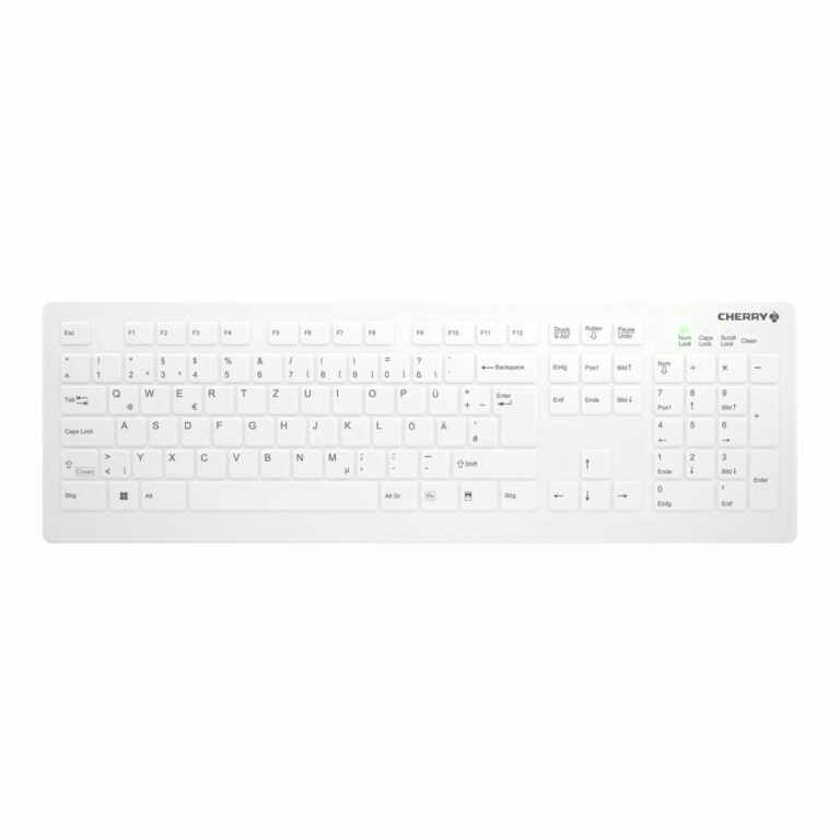 Tastierë pa Kabllo Cherry Medical / 105 Keys / German Layout – Bardhë