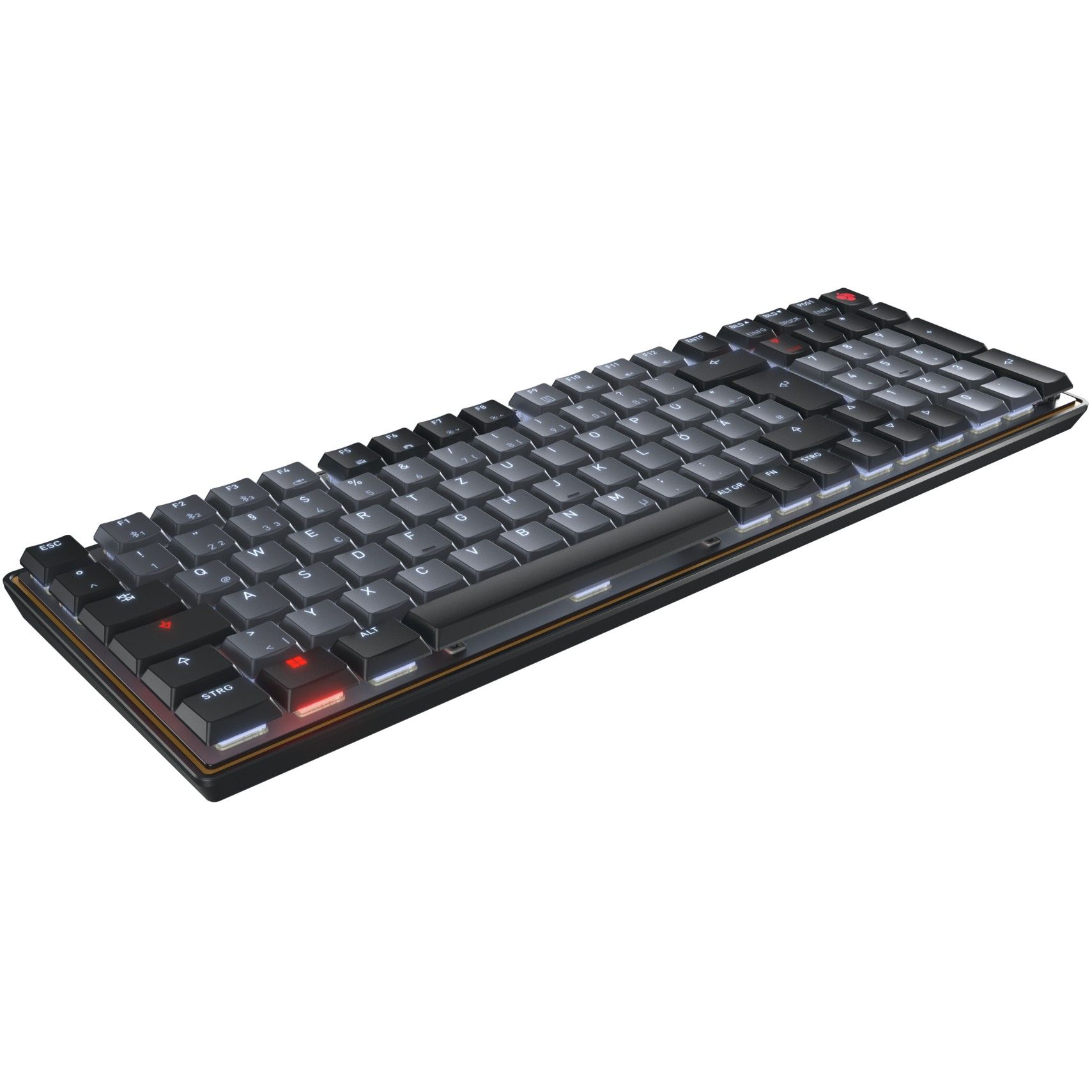Tastierë me kabllo CHERRY KW 550 MX LP TKL / DE Layout – Zezë - Figura 2