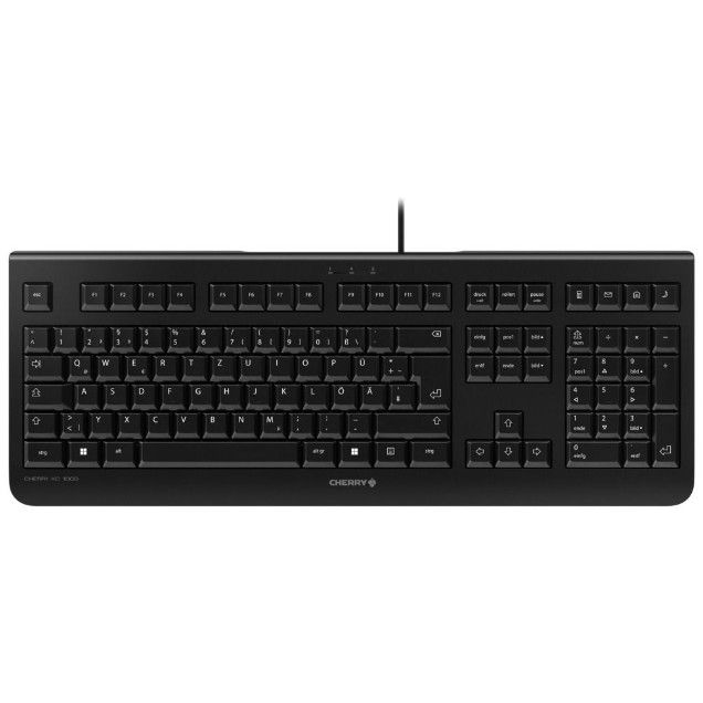 Tastierë Me kabllo CHERRY KC 1000 Keyboard / SL Layout / USB - Zezë