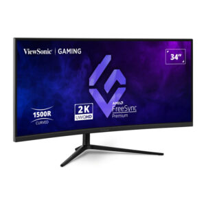 Monitor Gaming ViewSonic VX3418C-2K / 34"/ UltraWide Quad HD VA / Curved / 180Hz / 1ms / HDMI + DisplayPort - Zezë