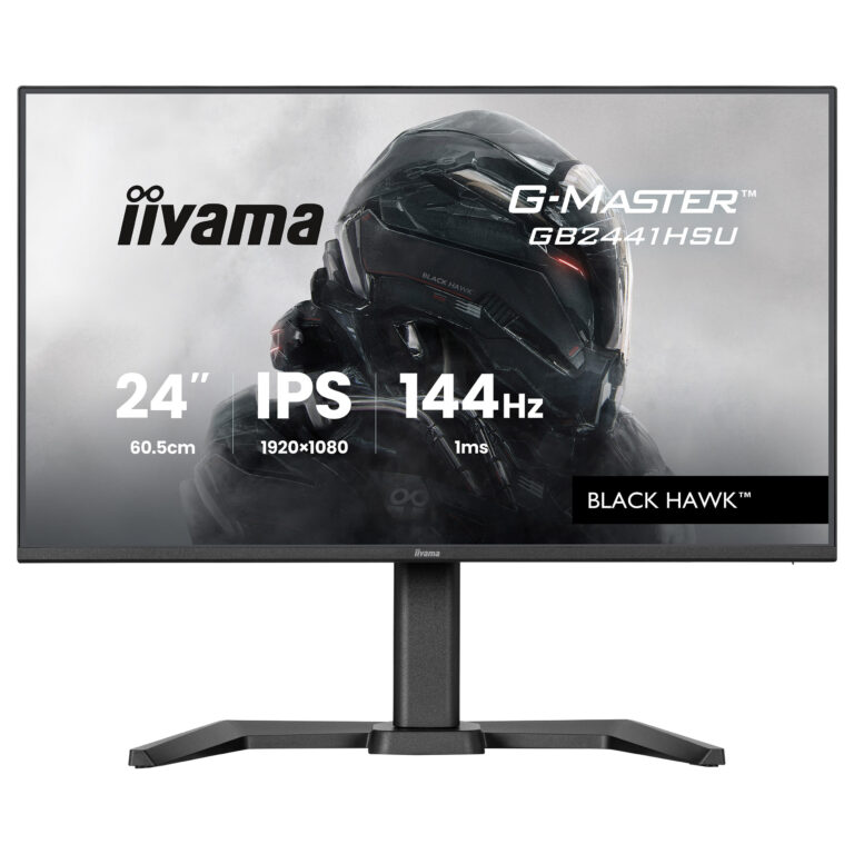 Monitor Gaming iiyama G-Master GB2441HSU-B1 / 23.8"/ Full HD IPS / LED / 144 Hz / 1 ms / HDMI+USB+DP+HDCP - Zezë