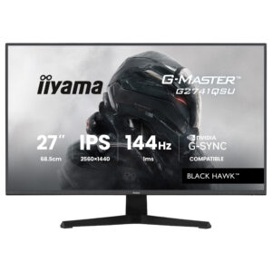Monitor Gaming iiyama G-Master G2741QSU-B1 / 27"/ 4K Ultra HD IPS / QLED / 144 Hz / 1 ms / HDMI+USB+DP+HDCP - Zezë