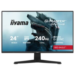 Monitor Gaming iiyama G-Master G2471HS-B1 / 23.8"/ Full HD Fast IPS / 240 Hz / 0.3 ms / HDMI+DP+HDCP - Zezë