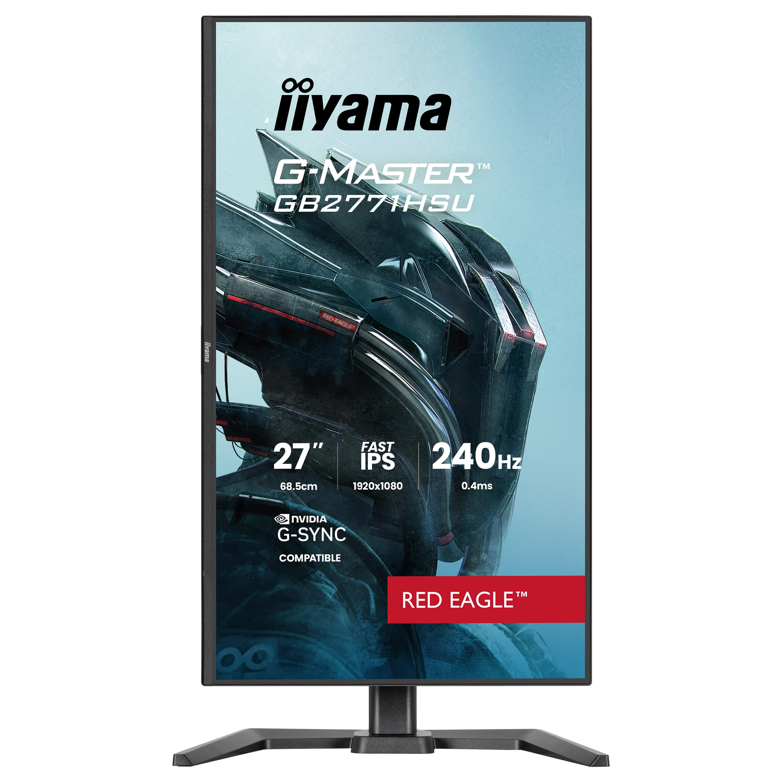 Monitor Gaming iiyama GB2771HSU-B1 / 27"/ Full HD Fast IPS / 240 Hz / 0.4 ms / HDMI+USB+DP+HDCP - Zezë - Figura 2