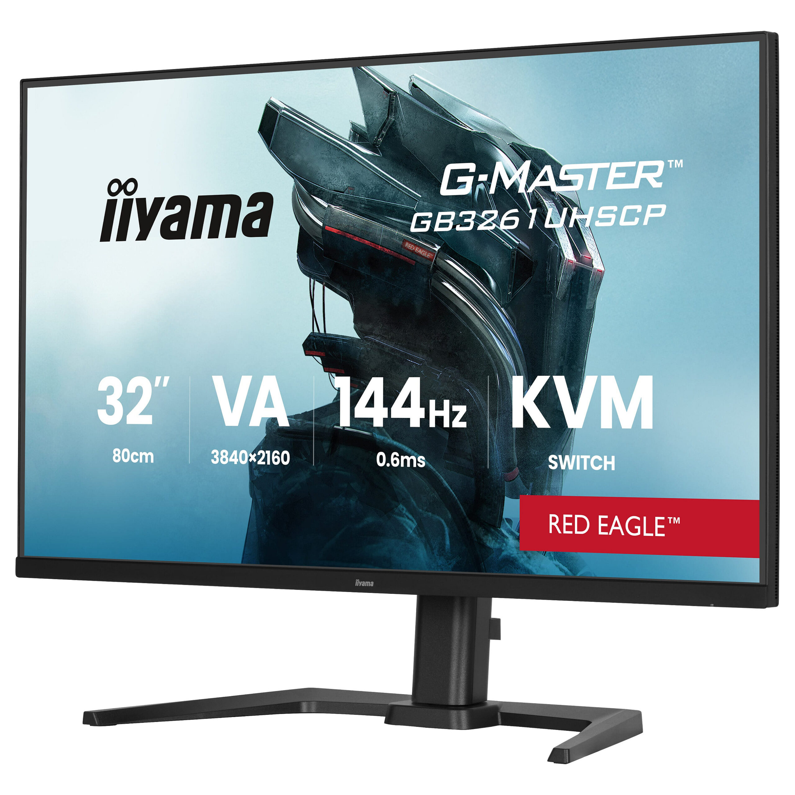 Monitor Gaming iiyama G-MASTER GB3261UHSCP-B1 / 31.5"/ 4K Ultra HD VA / LED / 144 Hz / 0.6 ms / HDMI+USB+DP+HDCP - Zezë - Figura 2