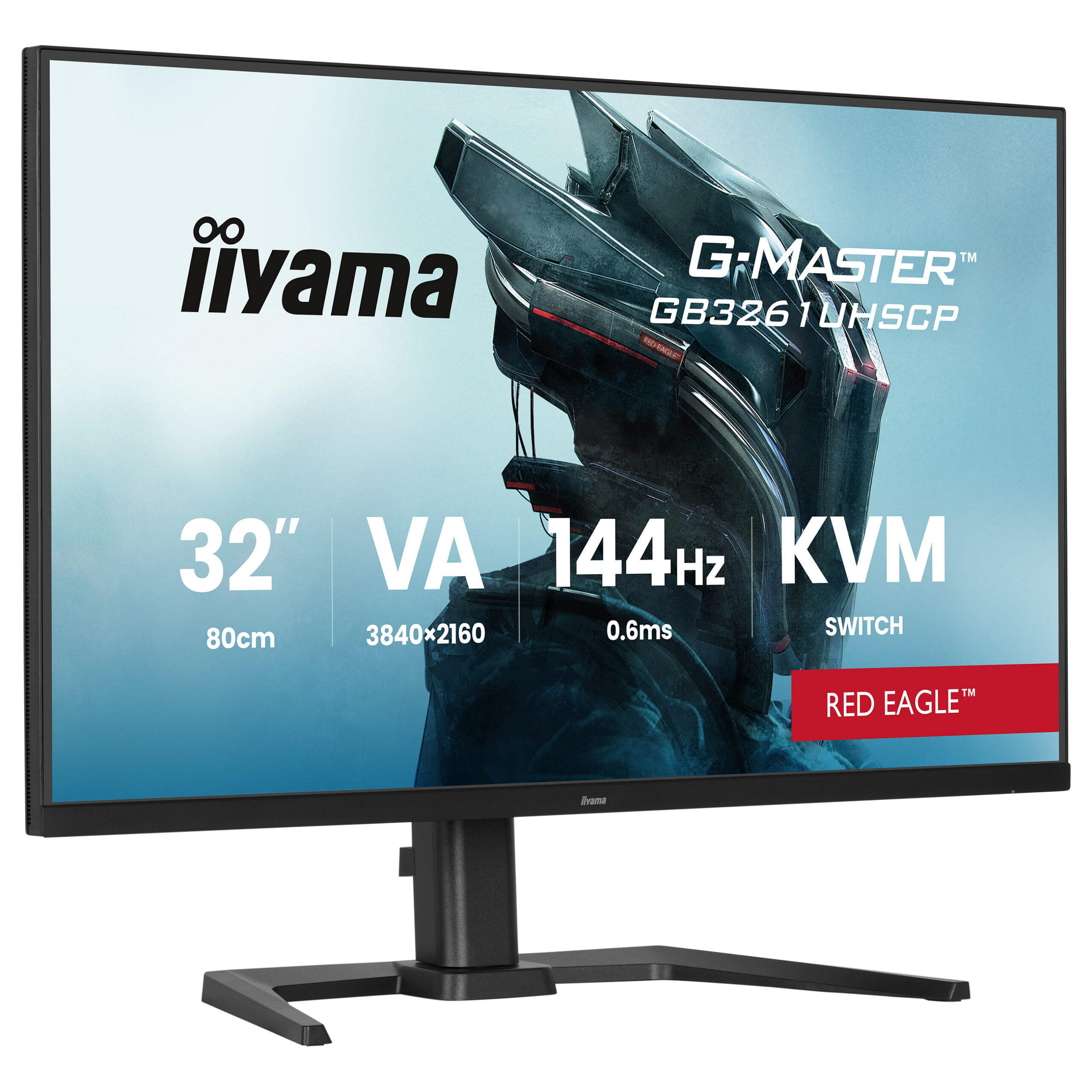Monitor Gaming iiyama G-MASTER GB3261UHSCP-B1 / 31.5"/ 4K Ultra HD VA / LED / 144 Hz / 0.6 ms / HDMI+USB+DP+HDCP - Zezë - Figura 3