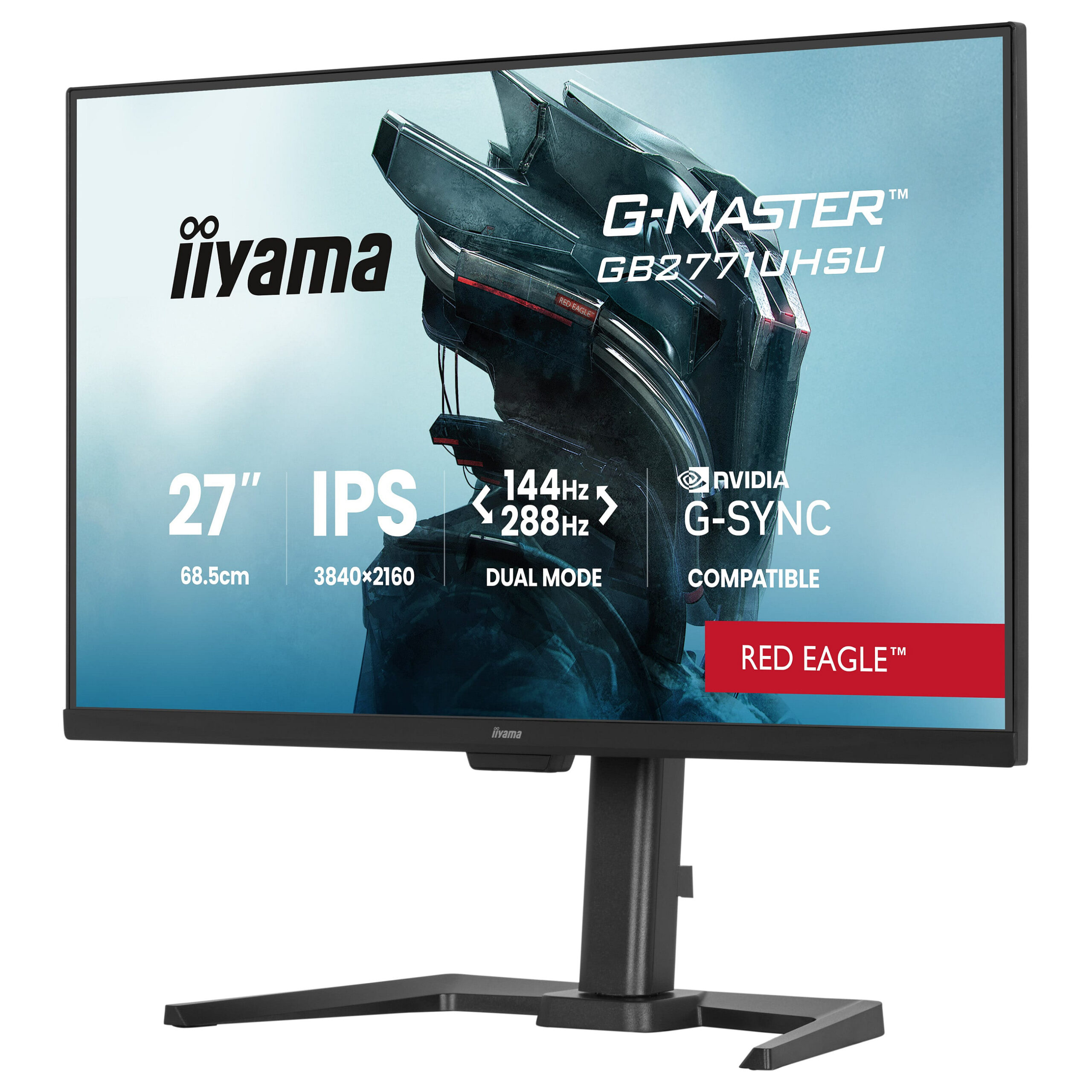 Monitor Gaming iiyama G-MASTER GB2771UHSU-B1 / 27"/ 4K Ultra HD IPS / LED / 288 Hz / 0.8 ms / HDMI+USB+DP+HDCP - Zezë - Figura 2