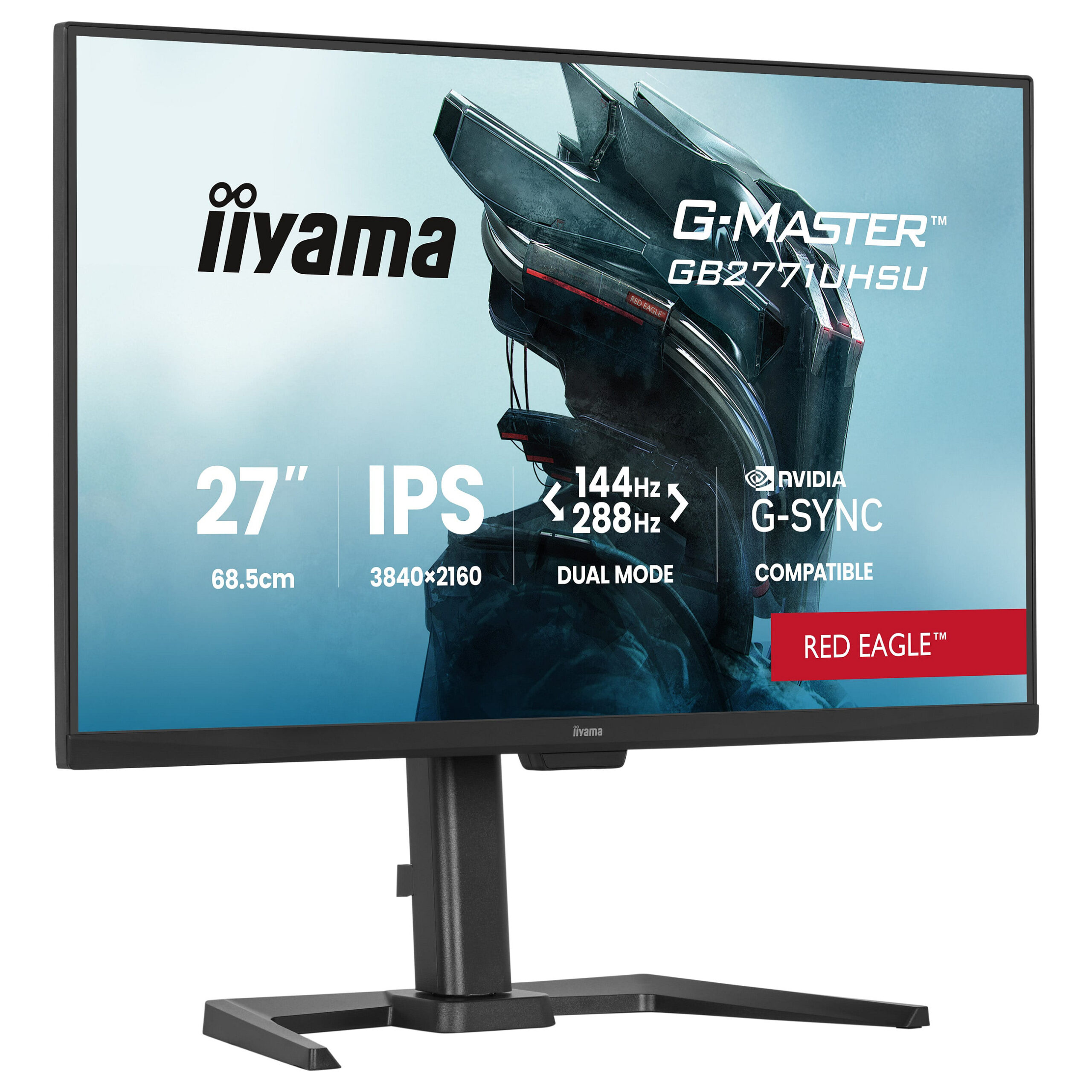 Monitor Gaming iiyama G-MASTER GB2771UHSU-B1 / 27"/ 4K Ultra HD IPS / LED / 288 Hz / 0.8 ms / HDMI+USB+DP+HDCP - Zezë - Figura 3