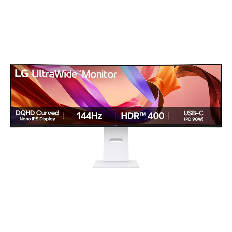 Monitor LG 49U950A-W / 49"/ Dual QHD Nano IPS / LED / Curved / 144Hz / 5ms / HDMI+USB+DP - Bardhë