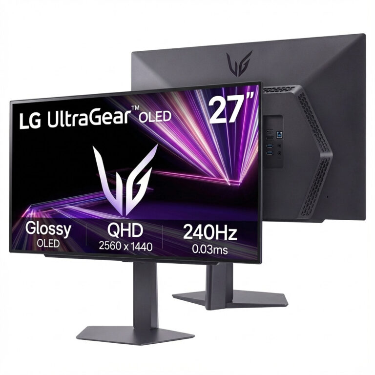 Monitor Gaming LG UltraGear 27GX704A-B / 26,5"/ QHD OLED / 240 Hz / 0,03ms / HDMI+USB+DP - Zezë