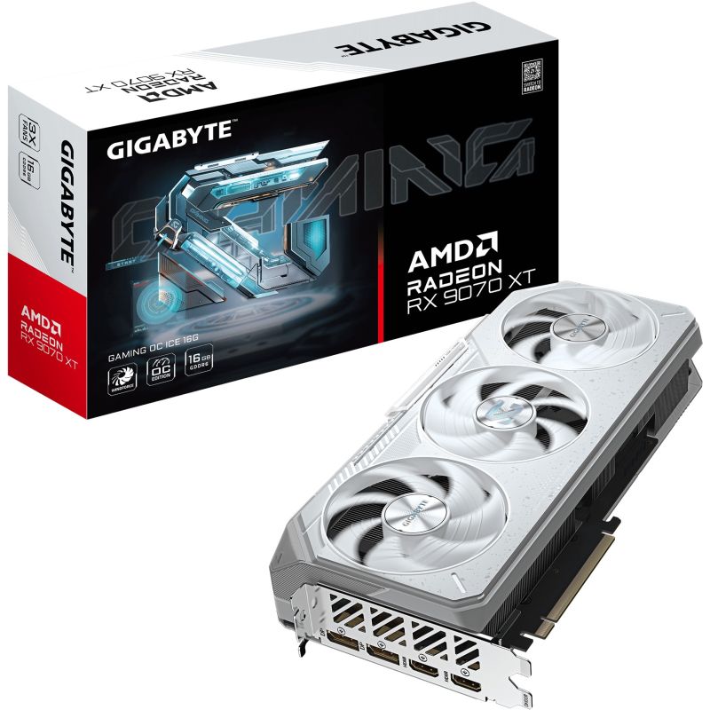 Kartelë Grafike AMD Radeon RX 9070 XT / 16GB GDDR6 / Gigabyte Gaming OC ICE