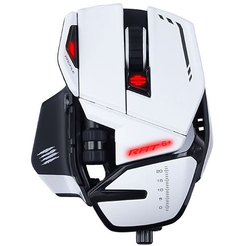Maus Gaming MadCatz R.A.T. 6+ White Optical – Bardhë