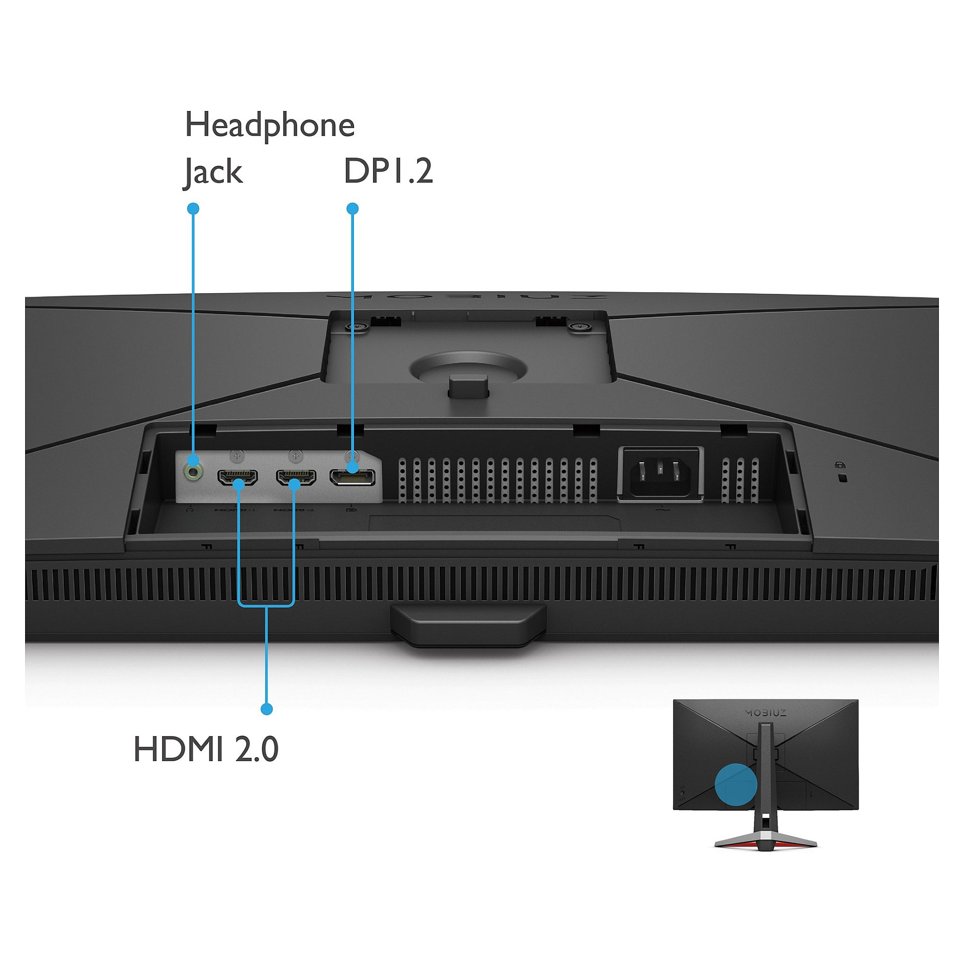 Monitor Gaming BenQ MOBIUZ EX2710U / 27"/ 4K Ultra HD IPS / LED / 144Hz / 1ms / USB-B + USB-C + HDMI + DisplayPort + HDCP - Zezë - Figura 2