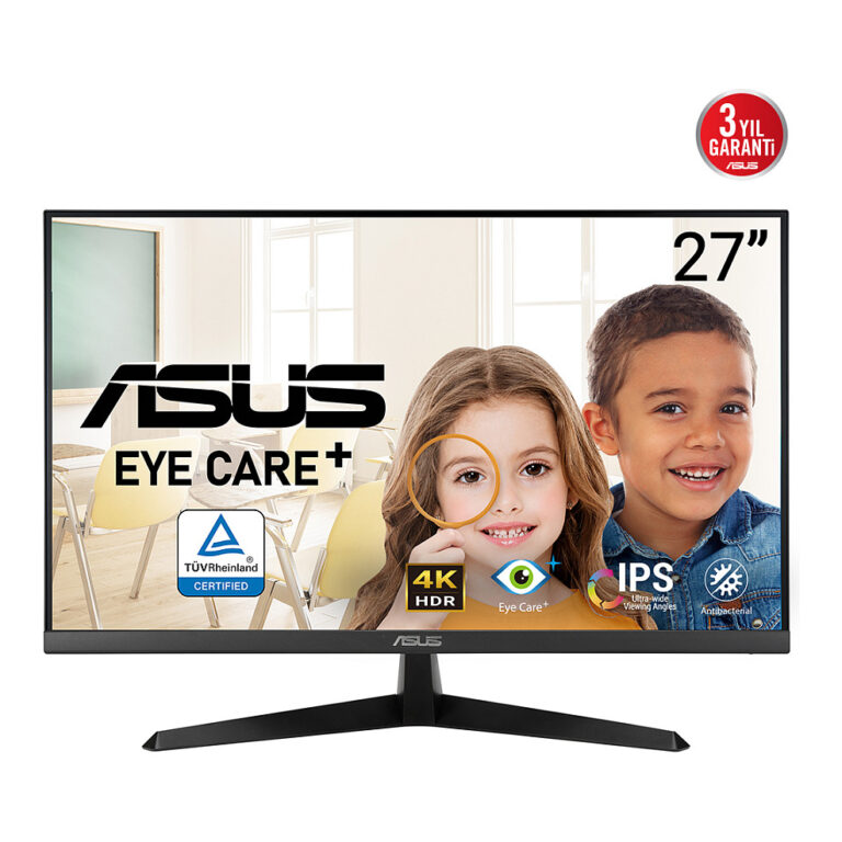 Monitor ASUS VY27UQ / 27"/ 4K Ultra HD IPS / LCD / 60Hz / 5ms / HDMI + DisplayPort + HDCP - Zezë