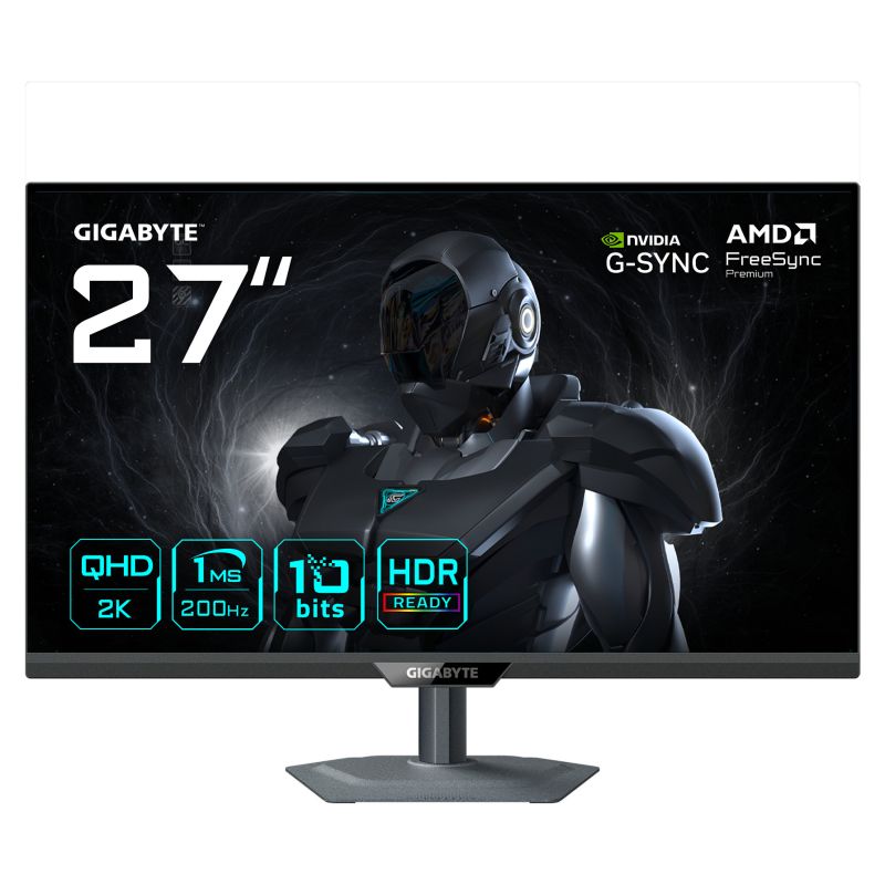 Monitor Gaming Gigabyte G27Q2 / 27"/ Quad HD IPS / 200 Hz / 1ms / HDMI+USB+DP - Zezë