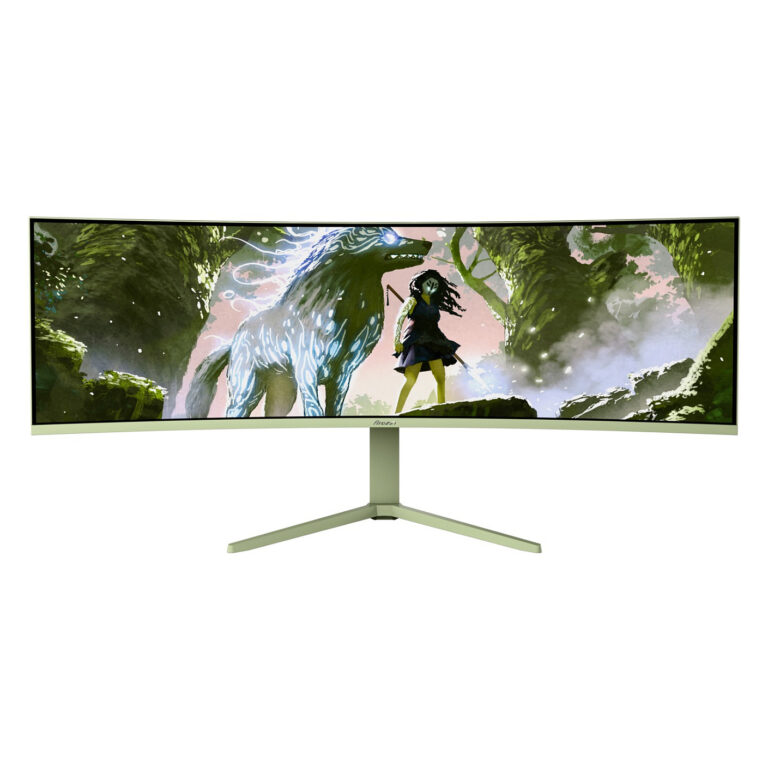 Monitor Gaming Arozzi TFT Nova / 49"/ Dual QHD VA / LED / Curved / 165Hz / 4ms / HDMI+USB+DP - Gjelbër