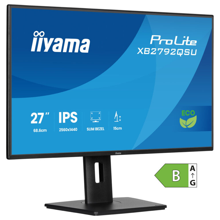 Monitor Gaming iiyama ProLite XB2792QSU-B1 / 27"/ Quad HD IPS / LED / 120 Hz / 3 ms / HDMI+USB+DP+HDCP - Zezë