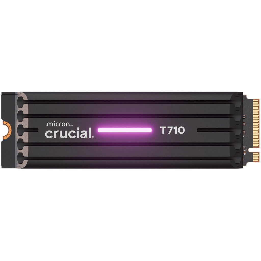 SSD e Brendshme M.2 / 4TB / Crucial T710 NVMe PCIe 5.0 x4 / Heatsink